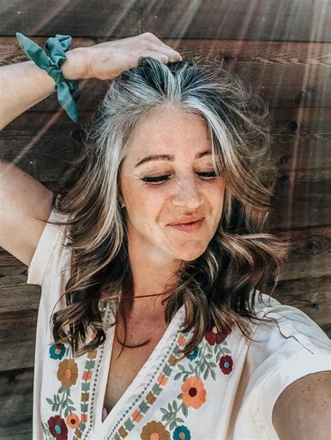these fun photos will inspire you to embrace your greys gray hair growing out transition to