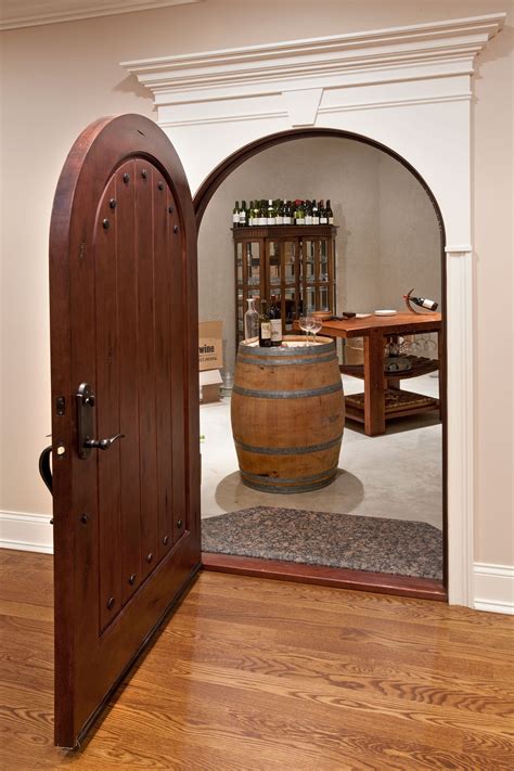 Interior Door Custom Single Solid Wood With Medium Mahogany Finish