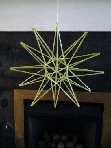 Star Made From Drinking Straws Himmeli Drink Straw Homemade Christmas