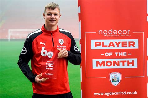 mads andersen wins october player of the month news barnsley football club