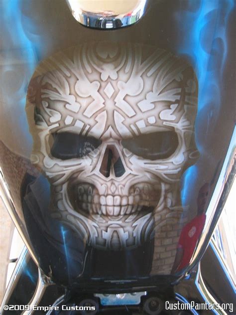 Harley davidson gas tank sticker tank logo decal motorcycle tank decals. Skull Motorcycle Tank Airbrush | Motorcycle tank, Art, Artwork
