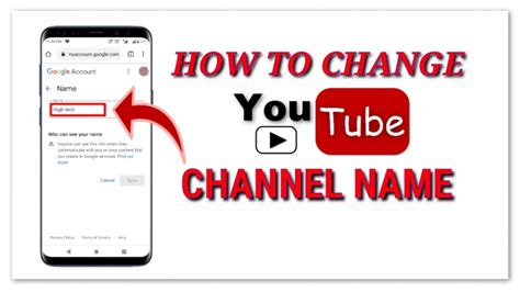 How To Change Youtube Channel Name 2020 Youtube