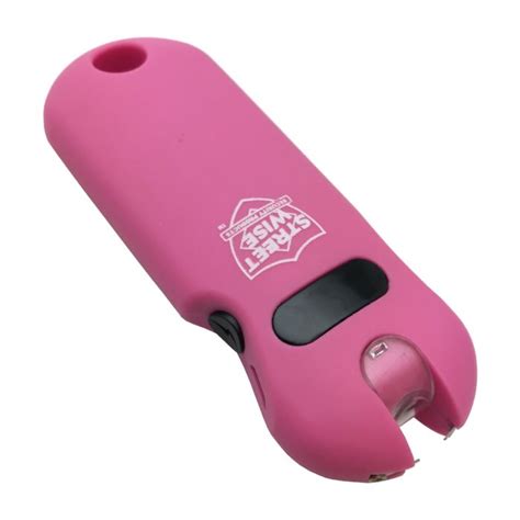 Streetwise Pink Smart Keyring Stun Gun With Touch Sensing Safety
