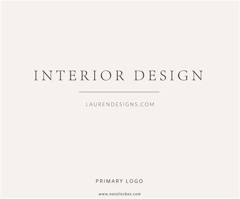 Feminine Custom Logo Interior Design Creative Illustrator Templates
