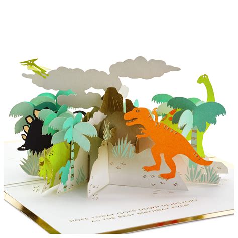 Buy Hallmark Signature Paper Wonder Pop Up Birthday Card Dinosaurs