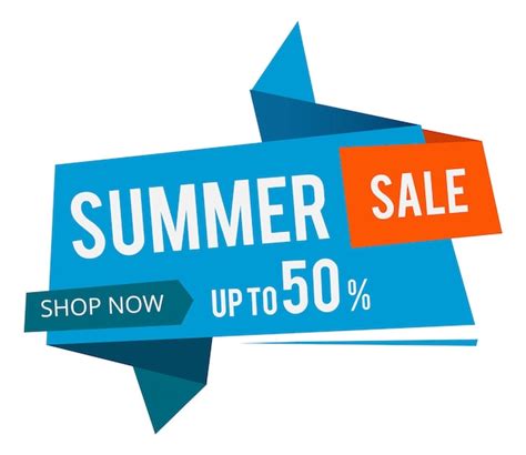 Premium Vector Summer Sale Label Template Bright Promo Sticker