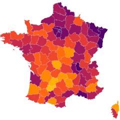 Total and new cases, deaths per day, mortality and recovery rates, current active cases, recoveries, trends and timeline. Carte interactive de la covid-19 par départements en ...