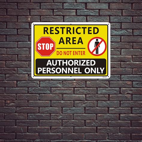 Buy Restricted Area Signs Authorized Personnel Only Signs Stop Do Not