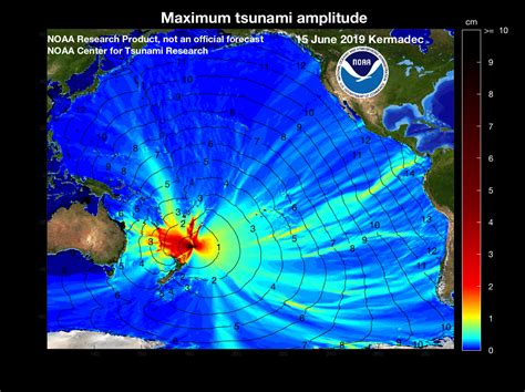 NOAA Center for Tsunami Research - Tsunami Event - June 15, 2019 Kermadec Tsunami