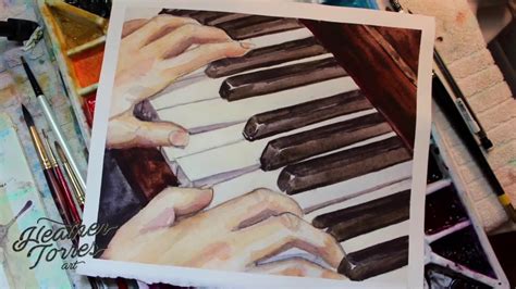 Keys How To Paint Piano Keystime Lapse Painting Youtube