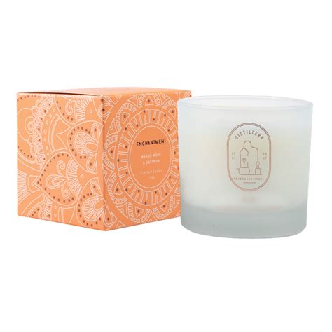 Distillery Fragrance House Soy Candle Enchantment Mango Wood And Saffron