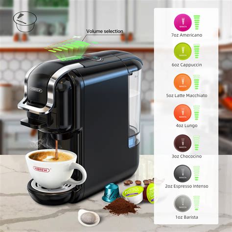 HiBREW Mesin Kopi Kapsul 5 In 1 For Nespresso Dolce Gusto 19 Bar H2B