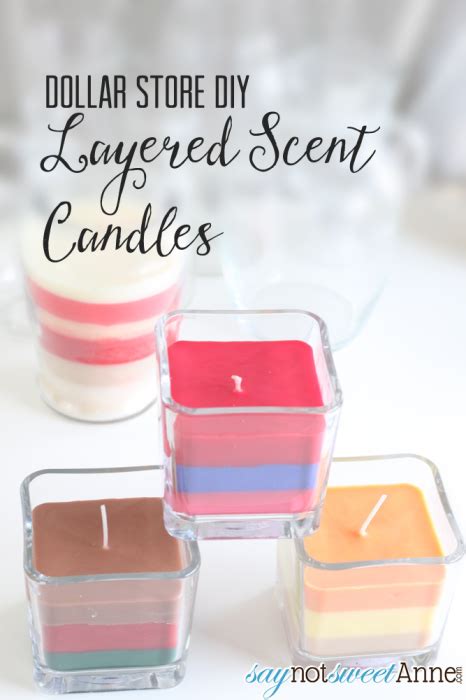 Diy Dollar Store Layered Scent Candles Sweet Anne Designs