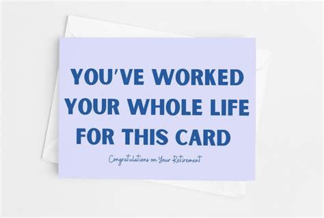 Funny Retirement Card Etsy
