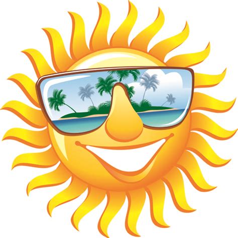 Elements Of Summer Sun Vector Art 03 Free Download