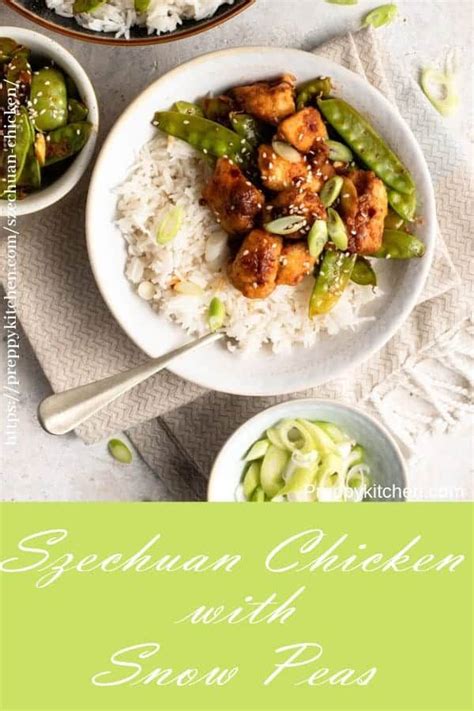 Szechuan chicken is a popular dish originated in the province of sichuan in china. Crispy Szechuan Chicken with snow peas, making your ...