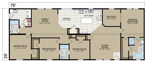 York Built Y77 - Champion Homes | Champion Homes | Mobile home floor plans, Modular home plans ...