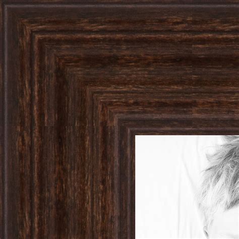 Arttoframes 20x20 Inch Walnut Picture Frame This Brown Wood Poster