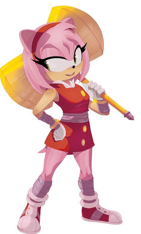 Amy Rose Sonic Boom Game And Sonic The Hedgehog Drawn By Randomboobguy