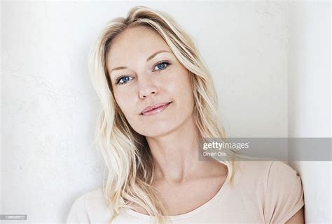 Natural Beauty Portrait Of Relaxed Blonde Woman Photo Getty Images
