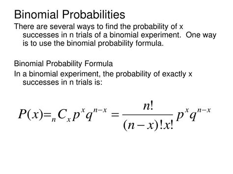 Ppt 61 Binomial Distributions Powerpoint Presentation Free Download