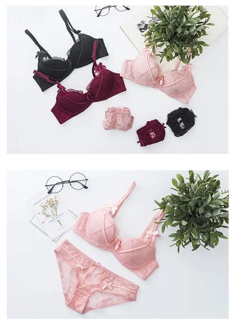 High Quality Sexy Girl Lace Red Color Padded Bra And Panties Sets Buy Red Color Padded Bra And
