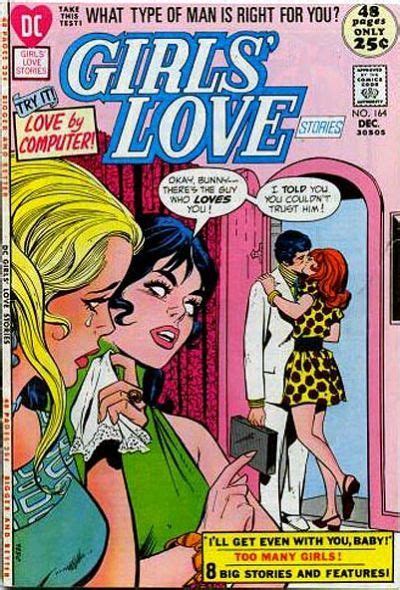 cover for girls love stories dc 1949 series 164 in 2023 comic book girl romance comics
