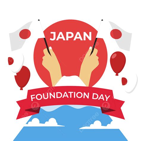 Japan Mount Fuji Vector Hd Images Foundation Day With Mount Fuji And