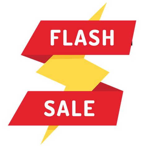 Flash Sale Icon Download In Flat Style