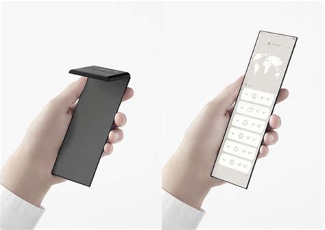 Futuristic Oppo X Nendo Foldable Slide Phone Concept Folds Down To The
