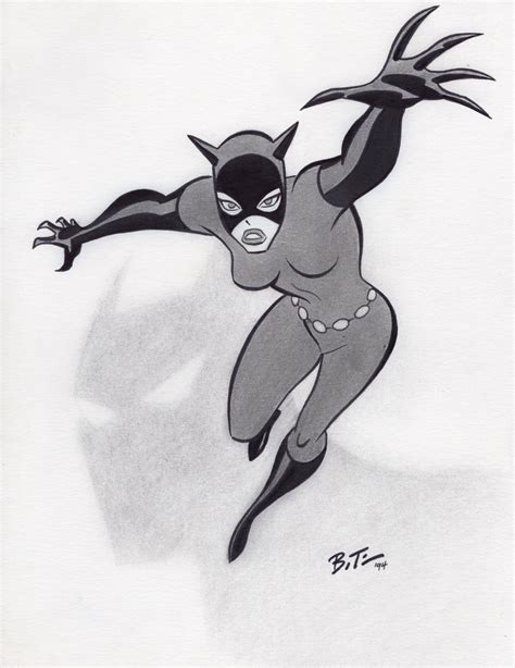 Bruce Timm Catwoman In Bill Morrisons Bruce Timm Comic Art Gallery Room
