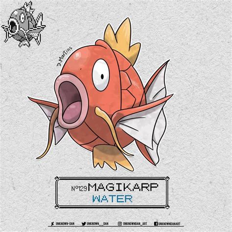 129 Magikarp By Unknown Dan On Deviantart Pokemon