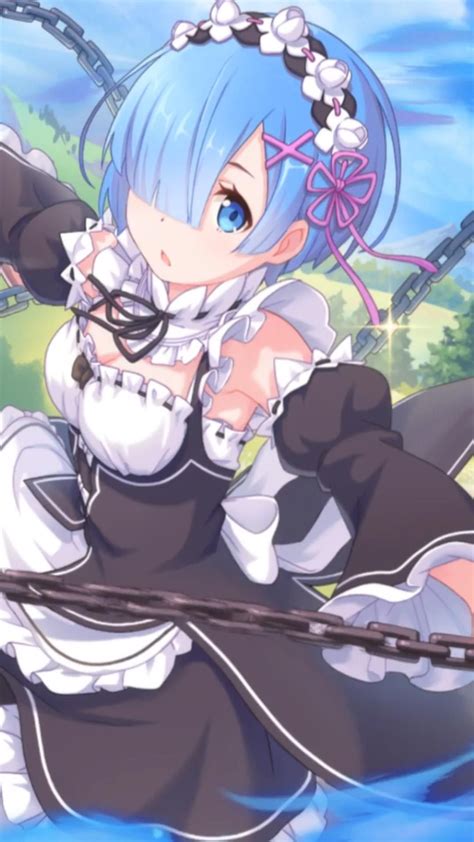 Rem From Rezero Live Wallpaper Rem レム Is One Of The Twin Maids