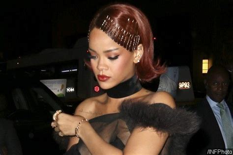 Rihanna Flashes Nipples In Sheer Top At Met Gala After Party