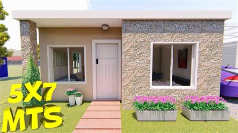 Imagenes de casas de 2 pisos. Casa de 5x7 mts - YouTube