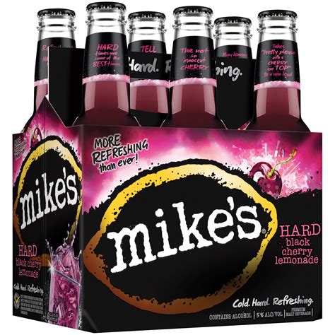 Mikes Hard Black Cherry 6 Pk Bottle Cabin Fever Beverages