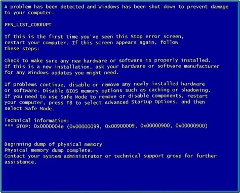 Windows Blue Screen Screensaver Download Screensaversbiz
