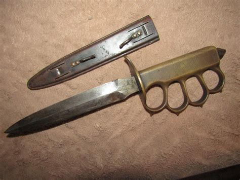 1918 Lfc Trench Knife And Scabbard