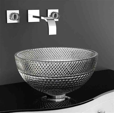 Modern or traditional styling to compliment your bathroom. Round Glass Basins | Clear Glass Sinks | Belle Cut Glass Sink