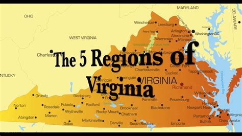 Five Regions Of Virginia Youtube
