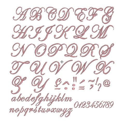 Coleção De Matriz Alfabetos4 Letras Cursivas T2 5 E 7cm Elo7
