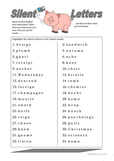 Silent Letters Letter Worksheets Spelling Worksheets Letter T