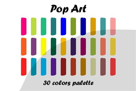 Pop Art Procreate Color Palette Graphic By Blacbidigital · Creative Fabrica
