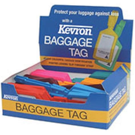 Kevron Luggage Tag Assorted Pk
