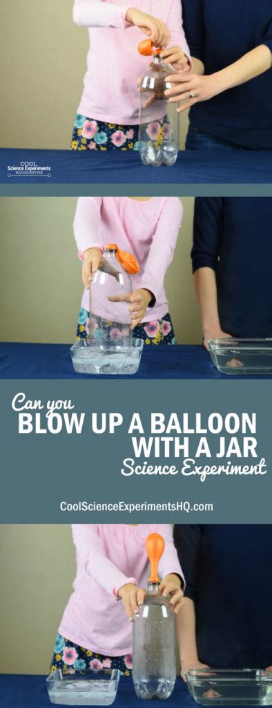 Use A Bottle To Blow Up A Balloon Science Experiment