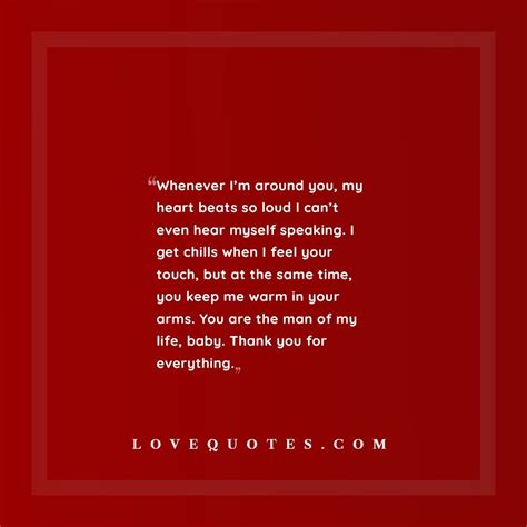 The Man Of My Life Love Quotes