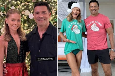 Kelly Ripa Wears Just Her Underwear And A Naughty Santa T Shirt In