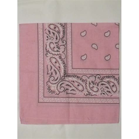 Light Pink Paisley Bandana