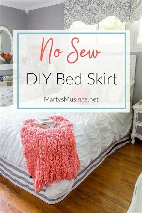 Comment below if you have any questions please check out my other videos :) contact instagram. How to Make a No Sew DIY Bed Skirt | Marty's Musings