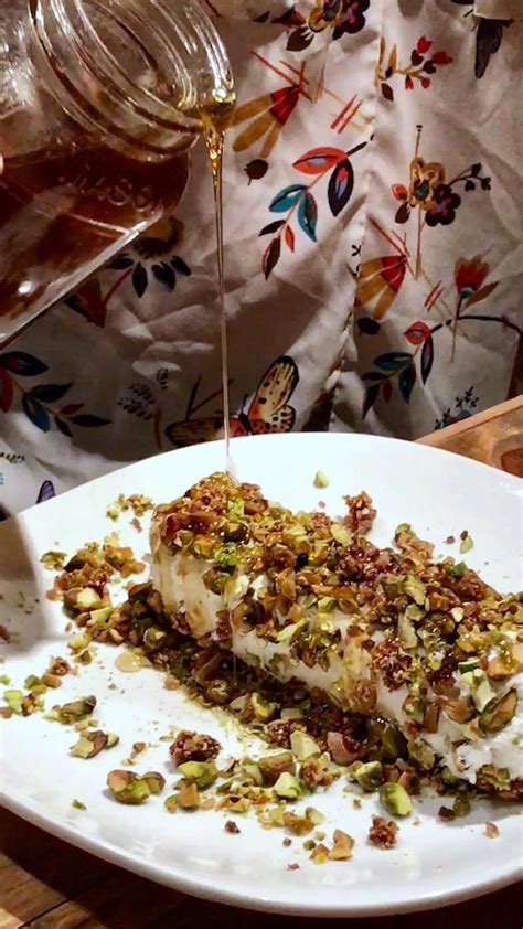 Goat Cheese With Honey Fig And Pistachios Fittest Kitchen